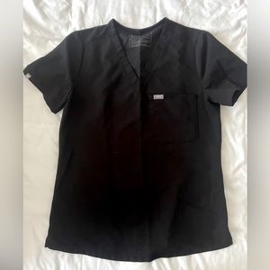 Women's Black Catarina™ - One-Pocket Scrub Top - S
